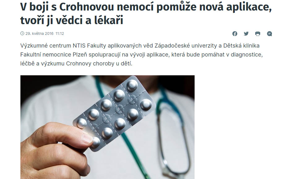 V boji s Crohnovou nemocí pomůže nová aplikace, tvoří ji vědci a lékaři