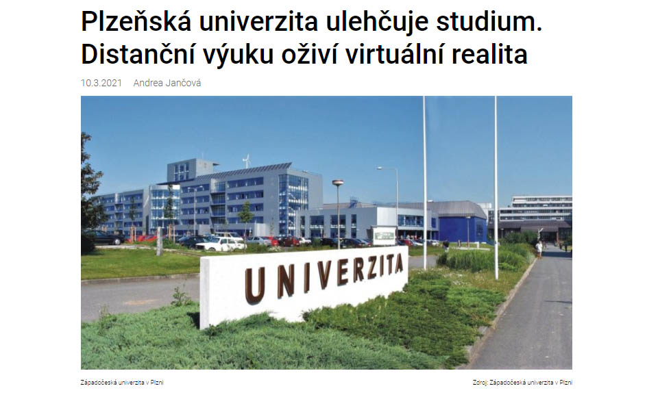 Plzeňská univerzita ulehčuje studium. Distanční výuku oživí virtuální realita