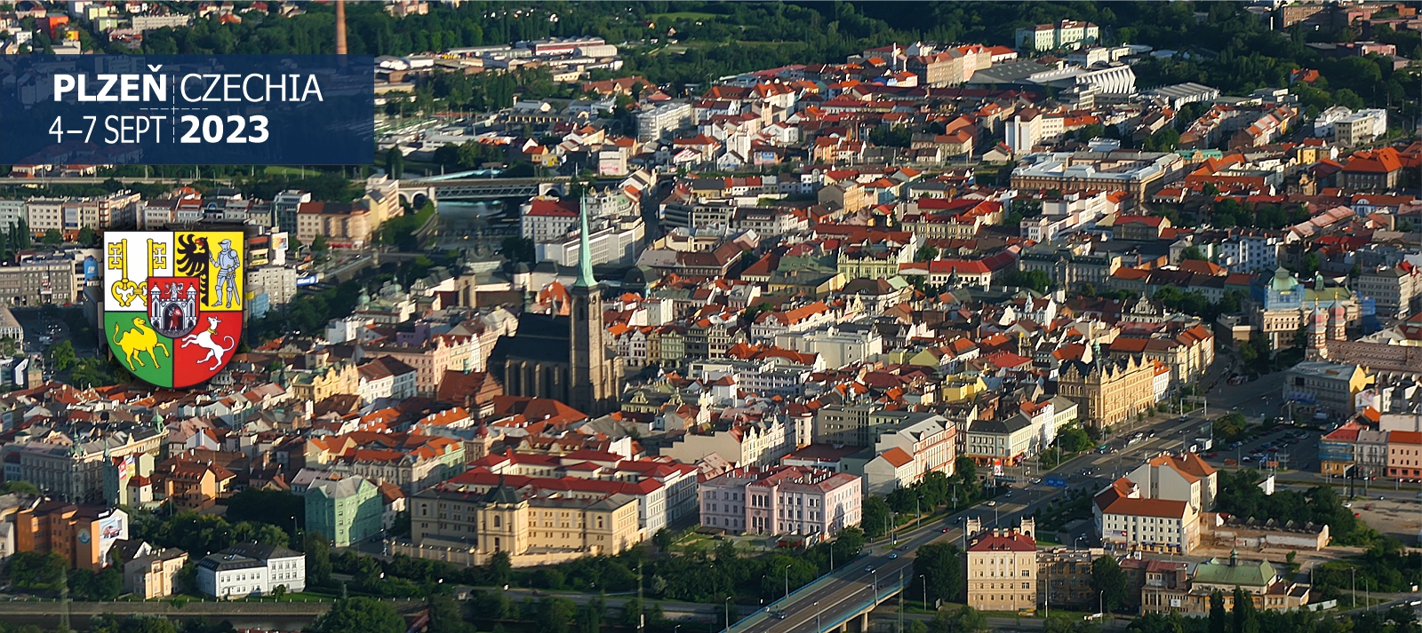 Plzeň: Aerial view from north-west